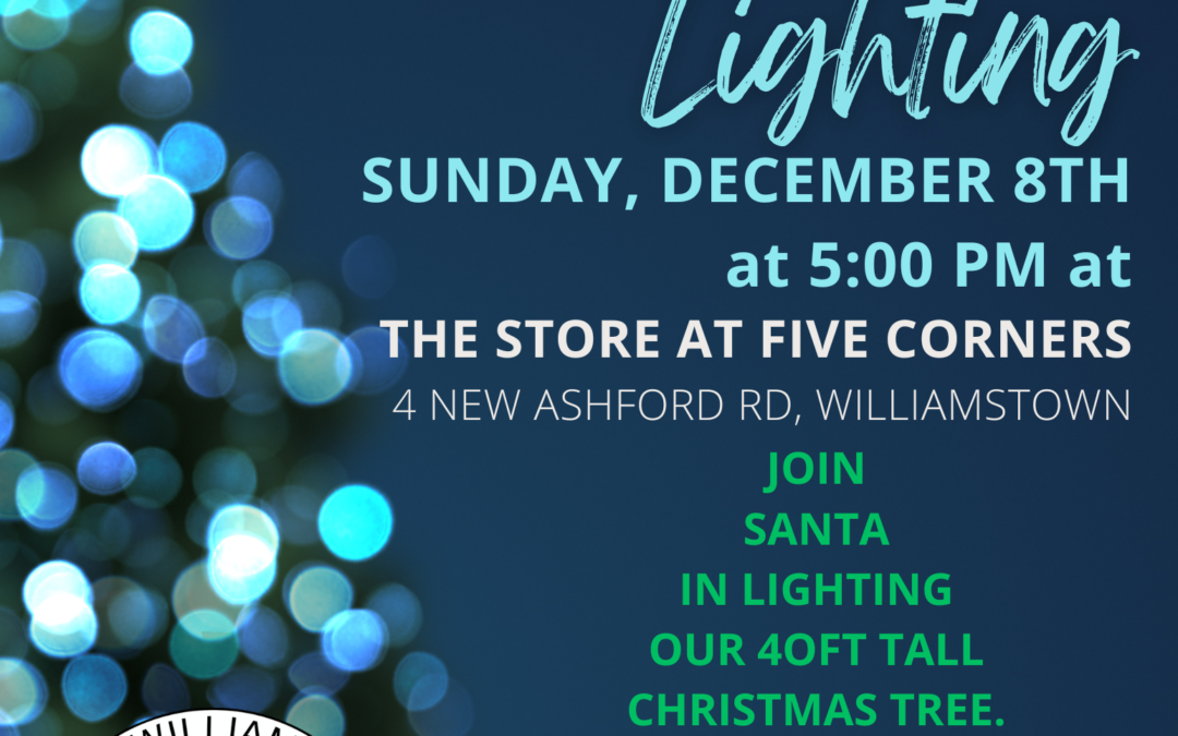 Annual Holiday Tree Lighting – Sunday, December 8th at 5PM