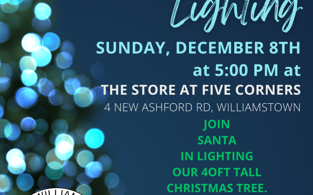 Holiday Tree Lighting at The Store at Five Corners – Sunday, December 8th at 5 p.m.