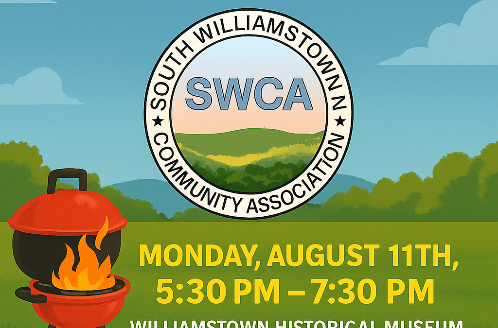 JOIN US AT THE ANNUAL SWCA BBQ! – Monday, August 11th, 5:30 PM – 7:30 PM